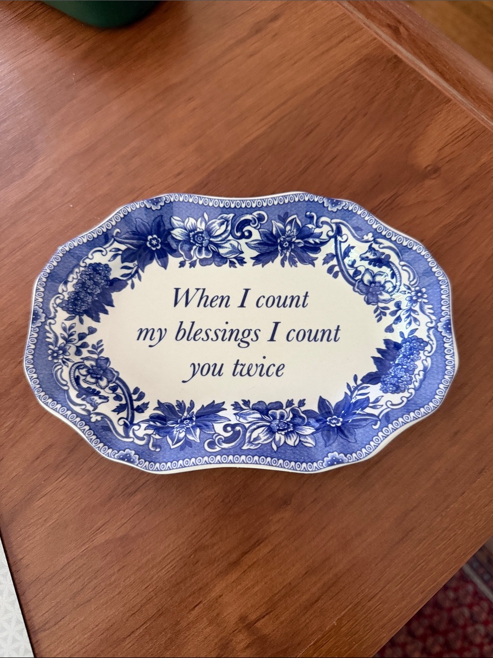 Spode - Blue and White Decorative Trinket Dish
